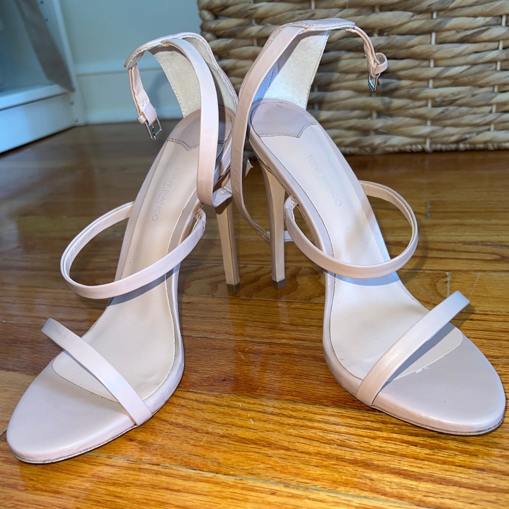Tony Bianco Atkins Heel in Nude Capretto - Picture 3 of 5